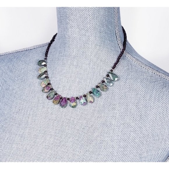 Artisan Garnet, Ruby Gemstone Necklace - Picture 6 of 10